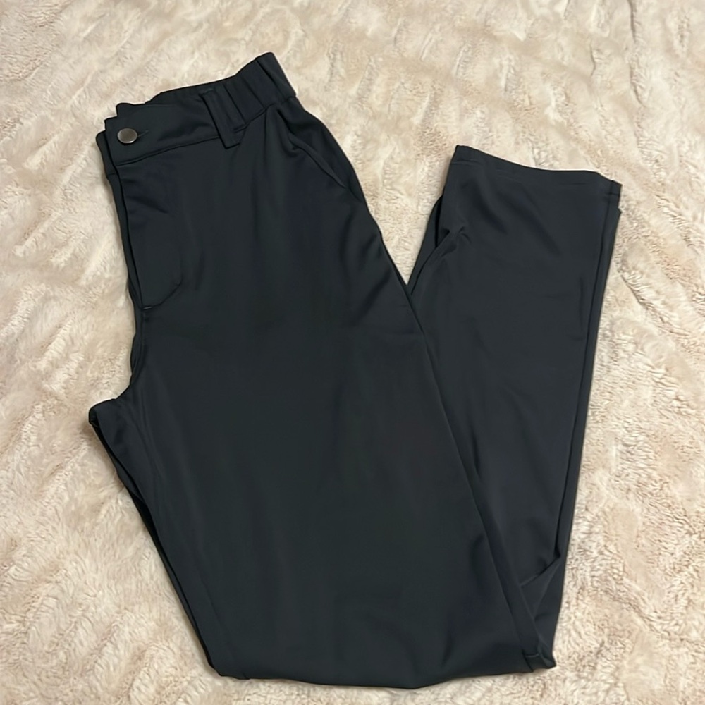 Soothfeel Men's Golf Pants with 5 Pockets Slim Fit XS Black